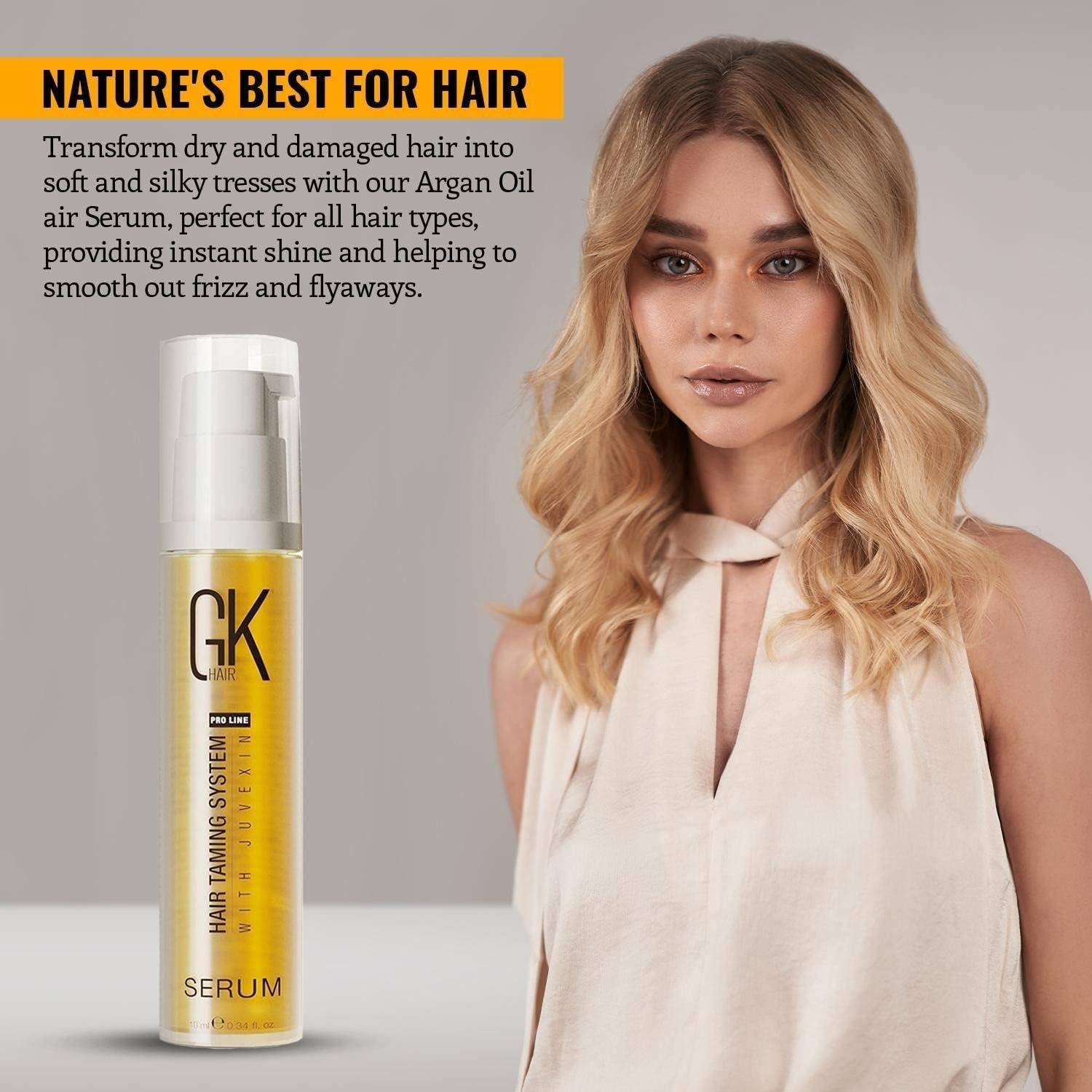 GK HAIR Global Keratin Moisturizing Shampoo and Conditioner Sets (MOIS-DUO-1000-S10)