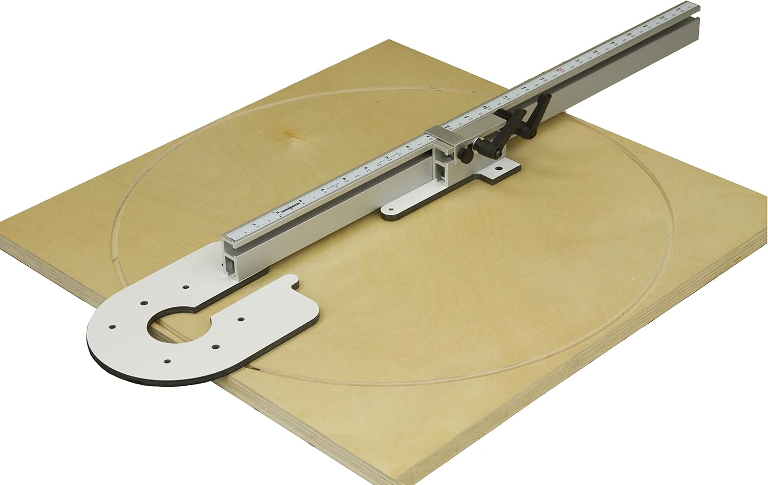 Woodhaven 3332 Adjustable Circle Cutting Jig for Compact Routers - Precision Woodworking Tool to Make Perfect Circles from 3/4' to 58' for Rigid routers
