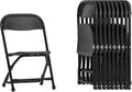 Flash Furniture Timmy 10 Pack Kids Black Plastic Folding Chair