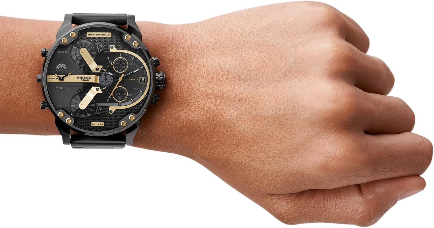 Diesel Mr. Daddy 2.0 Men's Watch, Stainless Steel Chronograph Sports Watch for Men