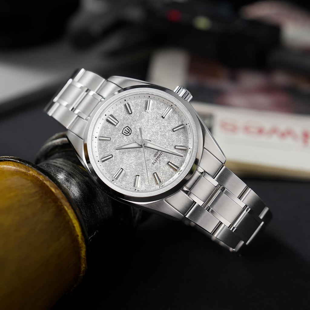 watchdives WD0003C Elementum Original Design Men Watch VH31 Sweep Second Quartz Watch 36mm Sapphire Crystal Luxury Wristwatch 100m Waterproof