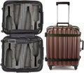 VinGardeValise® Petite Wine Suitcase – 8-Bottle Travel Luggage, TSA-Approved, Durable Hard Shell, Shockproof Foam, Secure Bottle Protection for Enthusiasts & Collectors - Burgundy