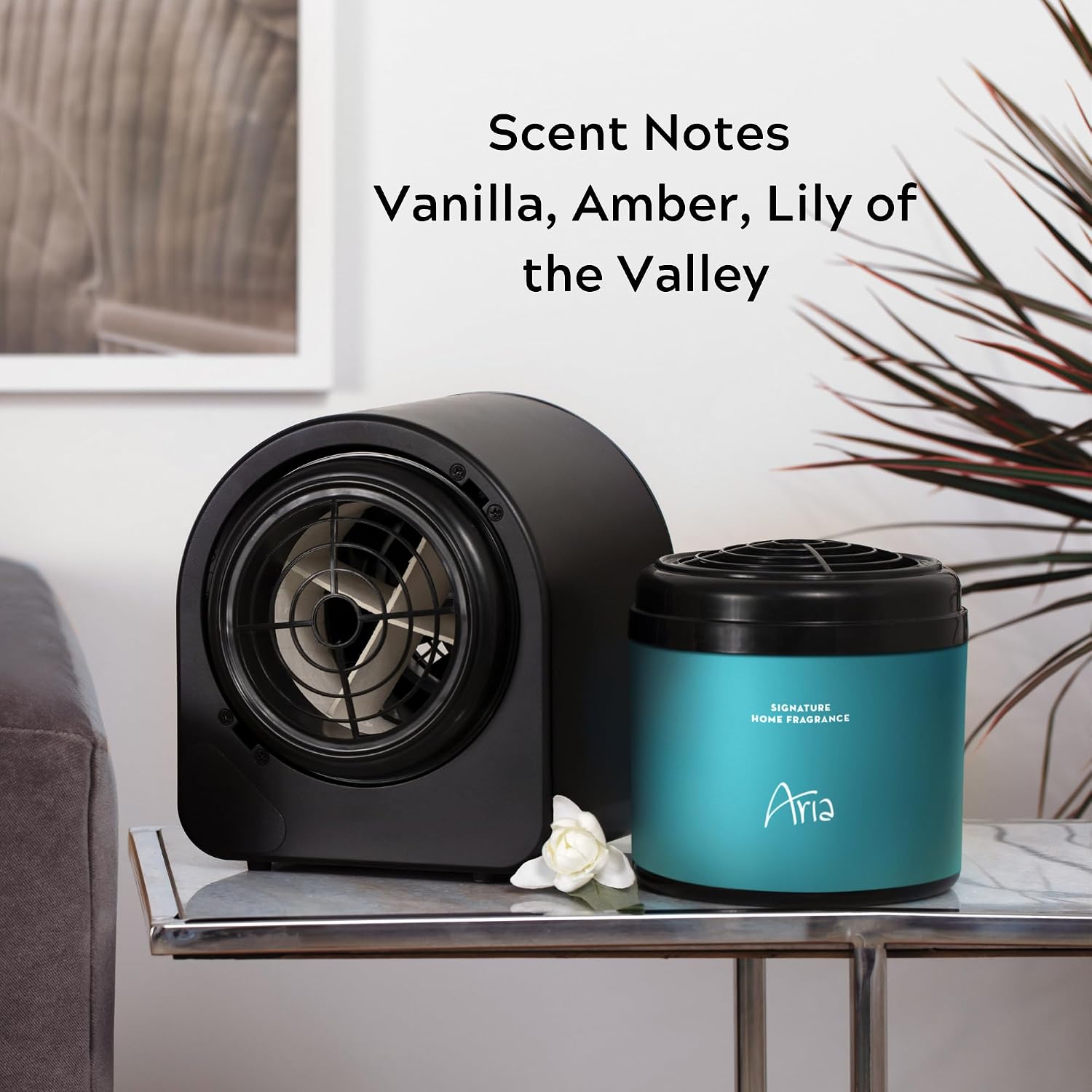 Aria Home Diffuser Machine & Cartridge - Luxury Hotel Fragrance - Vanilla, Lily of The Valley, Tuberose, Floral Gourmand and Amber - Signature Scent