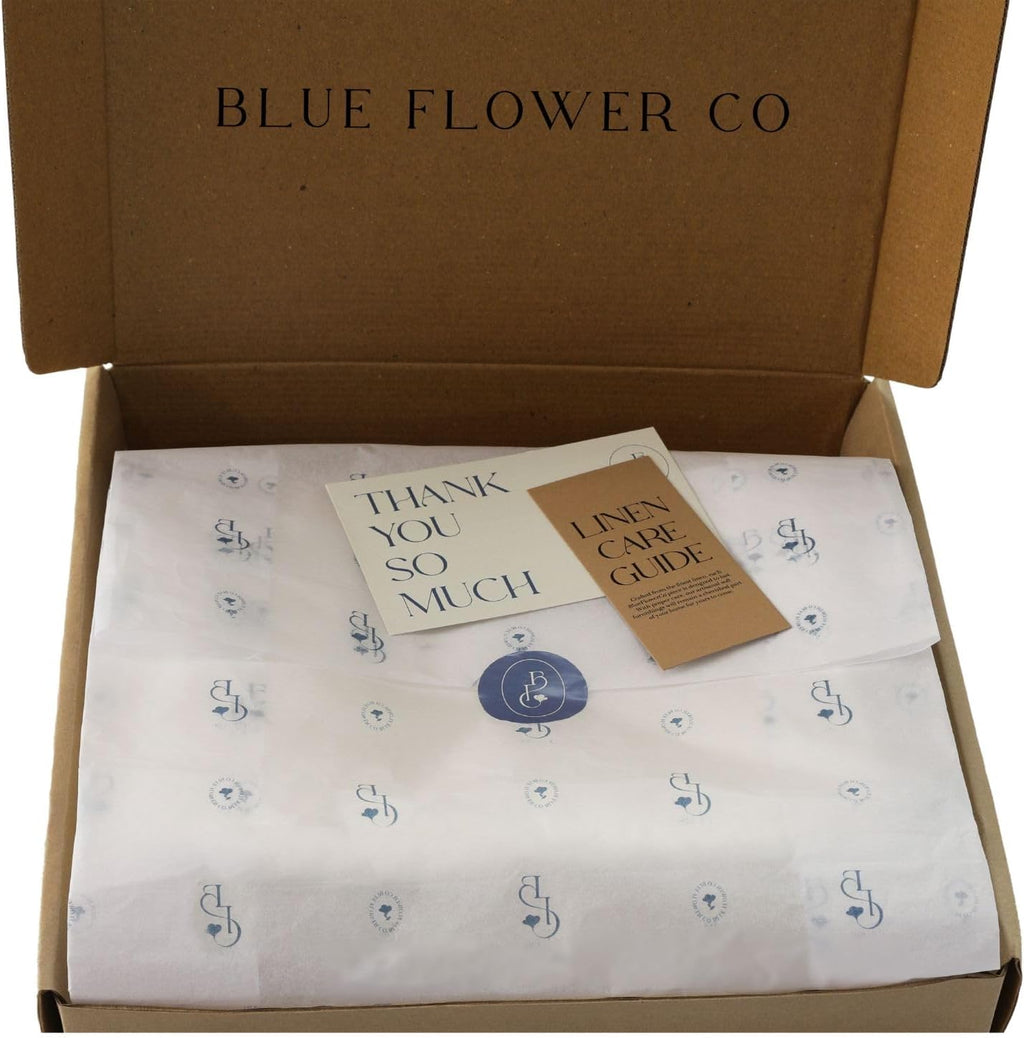 BLUE FLOWER CO Premium 100% Pure Linen Tablecloth 70' Round, Double Hemstitched Table Cover for Dinner, Parties, Eco-Friendly Reusable, Fall & Winter Table Décor - Charcoal
