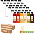 BAKHUK 1080pcs 16oz Empty Plastic Juice Bottles with Caps, Plastic Water Bottles with lids, Reusable Clear Bulk Beverage Containers for Juice, Milk and Other Beverages