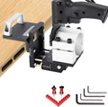 Mortising Machine, Invisible Fastener Slotting Bracket Router, Black MortiseTenon Jig, for Woodworking Furniture Splicing