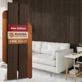 Avana Acoustic Wood Wall Panels –93.2x11.25 Inch Panels – Fits 94x12 Layout – Dark Walnut Acoustic Panels 2 PCs – Wall Panels For Interior Wall Decor for Homes, Offices – Pleasing Wood Panels For Wall