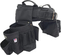 BOULDER BAG Professional Pro Framer MAX Combo with Comfort Back Support Tool Belt, Leather Belt Buckle, Heavy Duty, Black (Small 24-27 Inches), Made in USA