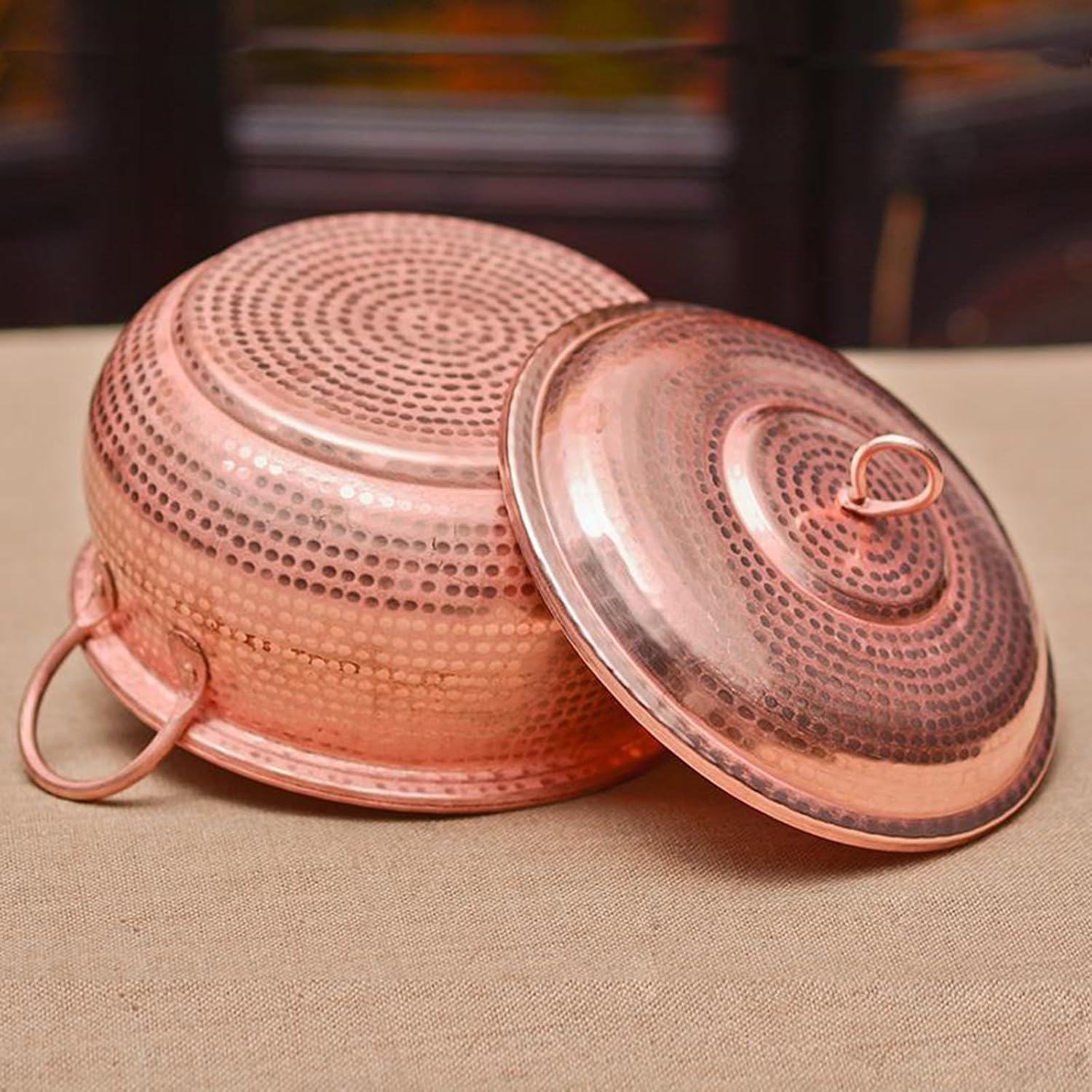 Handcrafted Hammered Copper Cookware Set - Ideal for Copper Chef - Pots and Pans, Size