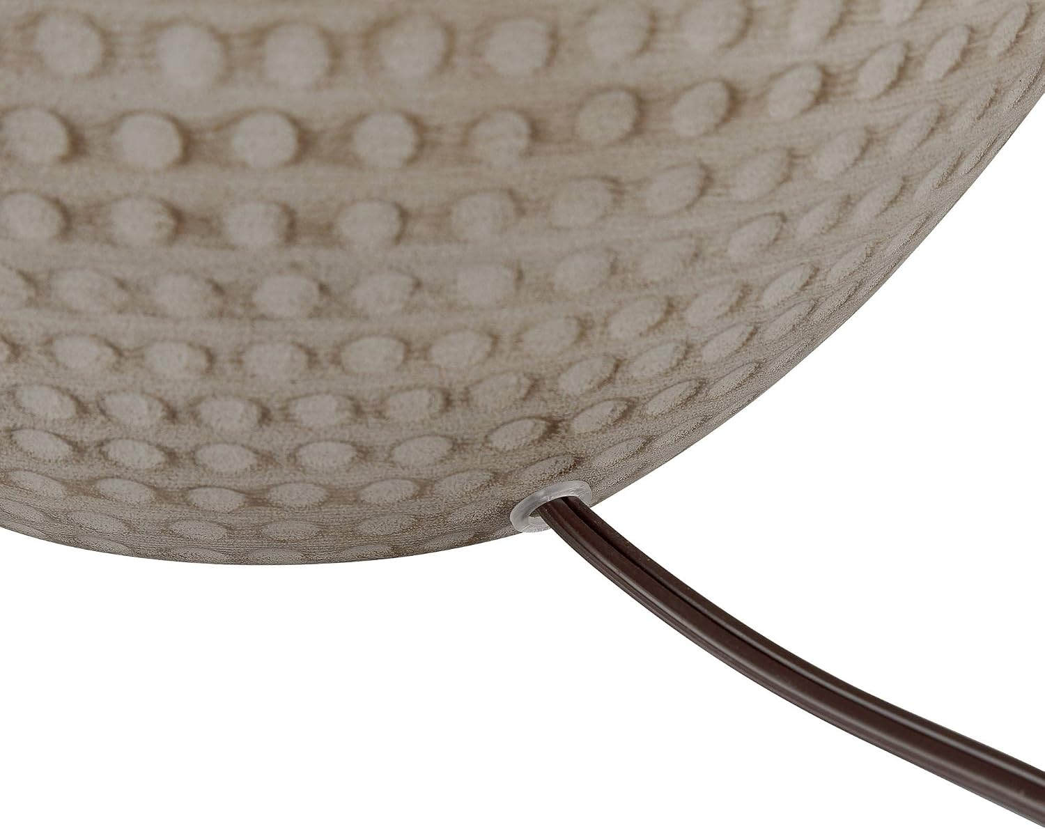 Barnes and Ivy Brighton 27 1/4' Tall Hammered Pot Farmhouse Rustic Modern Coastal Table Lamps Set of 2 Brown Beige Finish Metal Living Room Bedroom Bedside Nightstand House Office White Shade