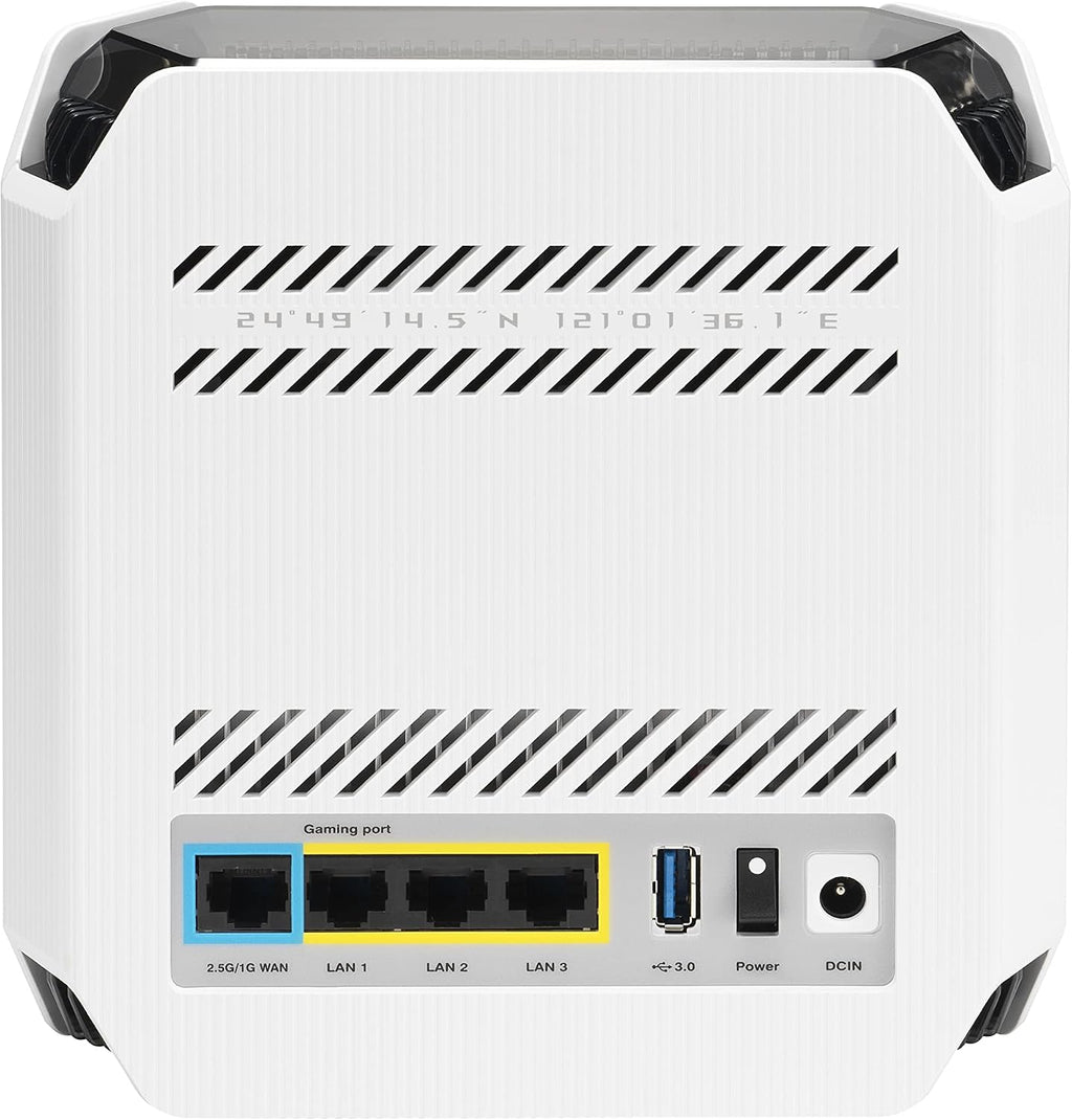 Asus Rog Rapture Gt6 (W-2-Pk) Tri-Band (2.4 Ghz / 5 Ghz / 5, W128282151 (Tri-Band (2.4 Ghz / 5 Ghz / 5 Ghz) Wi-Fi 6 (802.11Ax) White 4 Internal)