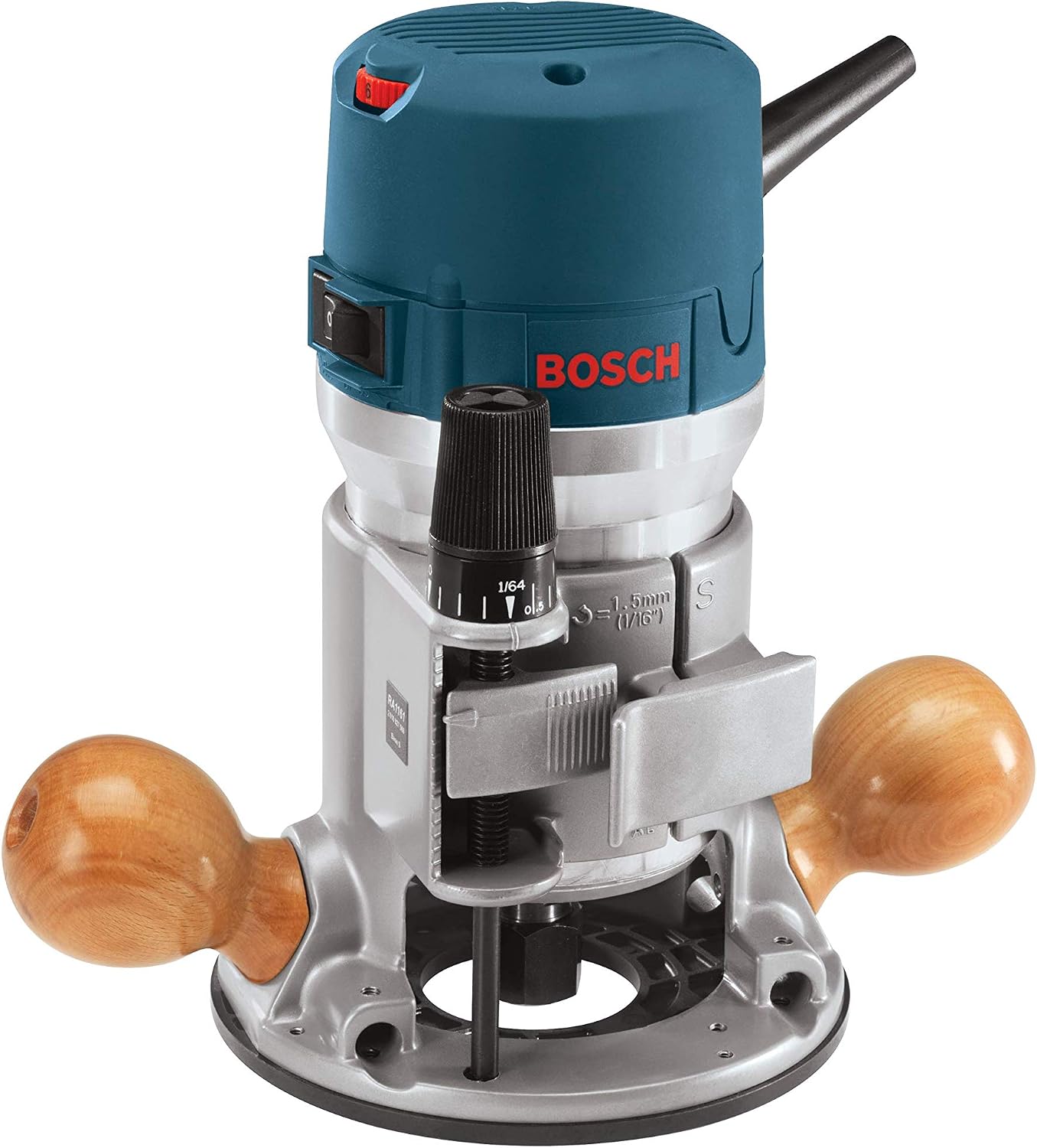 Bosch 1617EVSPK 12 Amp 2-1/4-Horsepower Plunge and Fixed Base Variable Speed Router with RA1054 Deluxe Router Edge Guide With Dust Extraction Hood & Vacuum Hose Adapter