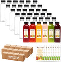 BAKHUK 1512pcs 16oz Empty Plastic Juice Bottles with Caps, Plastic Water Bottles with lids, Reusable Clear Bulk Beverage Containers for Juice, Milk and Other Beverages