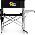 PICNIC TIME NCAA Alabama Crimson Tide Sports Chair with Side Table, Beach Chair, Camp Chair for Adults, (Black)
