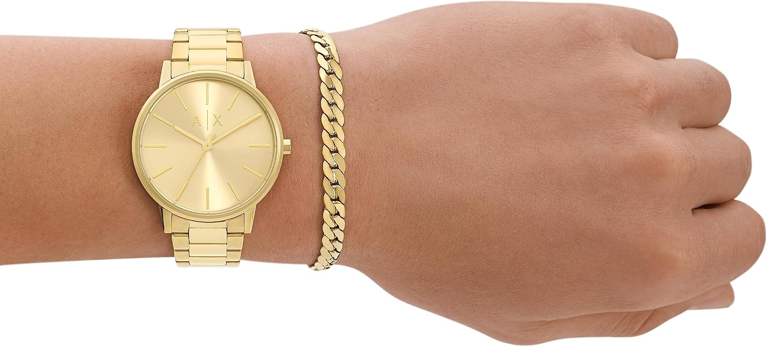 A|X Armani Exchange Men's Watch, Three-Hand Watches for Men