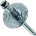 Large Flange Pop Rivets All Steel Dome Head Blind Rivet Size (6-4) 3/16' x 1/4' Qty 500 Industrial Grade Hardware Fasteners DIY Home Repair Construction Use