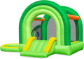Outfunny Bounce House with Slide, Inflatable Bouncy House for Kids 3-12 w/Ball Pit, Outdoor & Indoor, Bounce Area 8'x8', Capacity 400 lb - Green