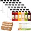 BAKHUK 972pcs 16oz Empty Plastic Juice Bottles with Caps, Plastic Water Bottles with lids, Reusable Clear Bulk Beverage Containers for Juice, Milk and Other Beverages