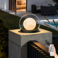 Solar Post Lights, IP54 Modern Pillar Light, Waterproof Column Lamp Outdoor, Dusk to Dawn Solar Post Cap Light with 3200K LED,Fence Deck Cap Lights for Garden Deck Patio Outside Lighting (Lampshade)