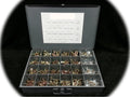Grade 8 Thread Bolt, Lock Nut & an Washer Assortment - Kit with Case 1200pc Hardware Fastener Kit Set RV9477S
