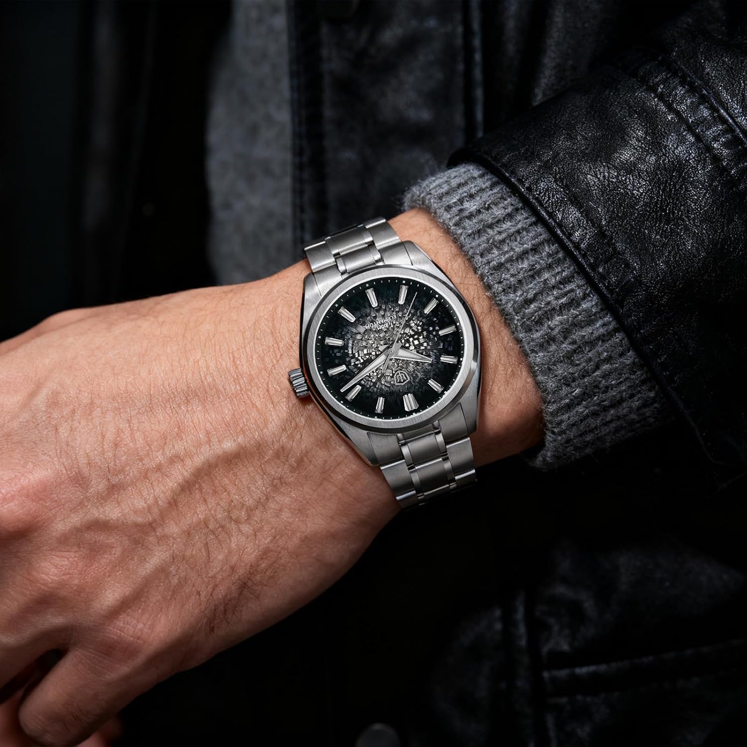 watchdives WD0003C Elementum Original Design Men Watch VH31 Sweep Second Quartz Watch 36mm Sapphire Crystal Luxury Wristwatch 100m Waterproof