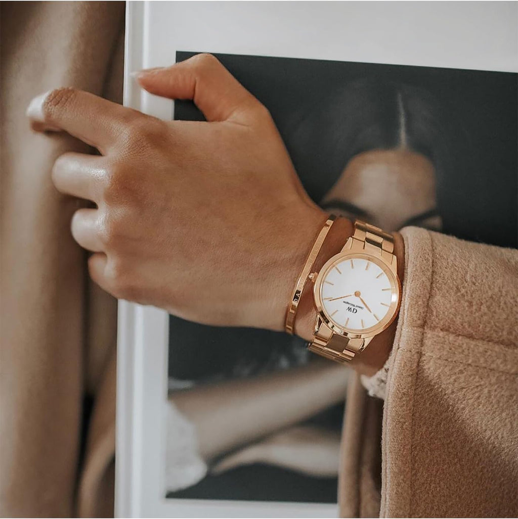 Daniel Wellington Iconic Link Watch, Rose Gold or Silver Link Bracelet