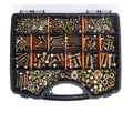 940PCS Grade 8. Metric Heavy Duty Hex Bolt Nut Assortment Set M4 M5 M6 M8 Zinc Plated Storage Box Kit DIY Projects