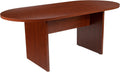 Flash Furniture Jones 6 Foot (72 inch) Oval Conference Table in Cherry