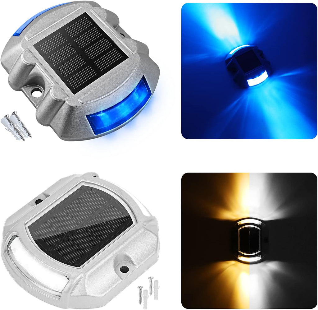 VOLISUN 28 Pack, Solar Driveway Dock Deck Lights