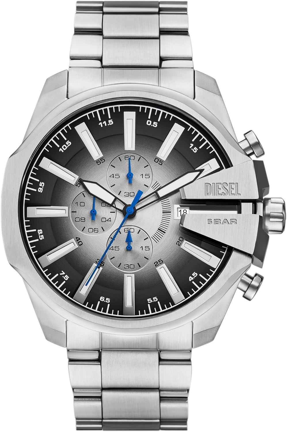 Diesel Mega Chief Watch for Men, Chronograph Men's Watch