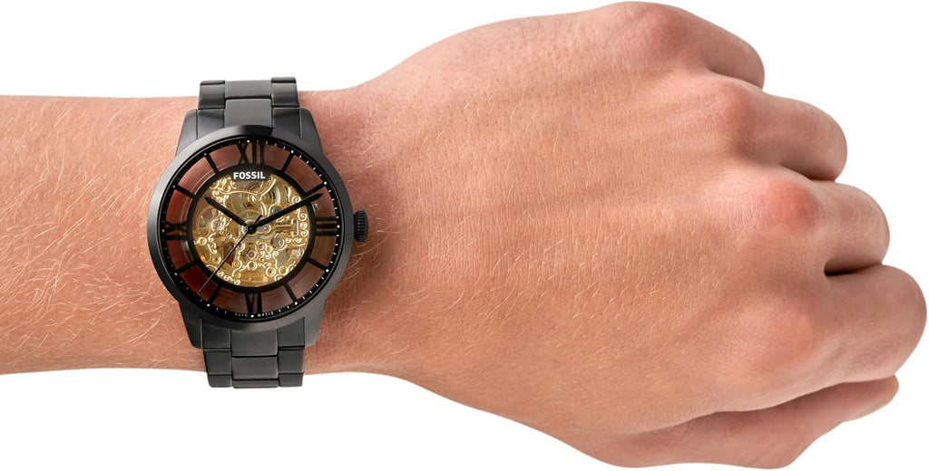 Fossil Men's Watch, Townsman Automatic Stainless Steel Watch for Men