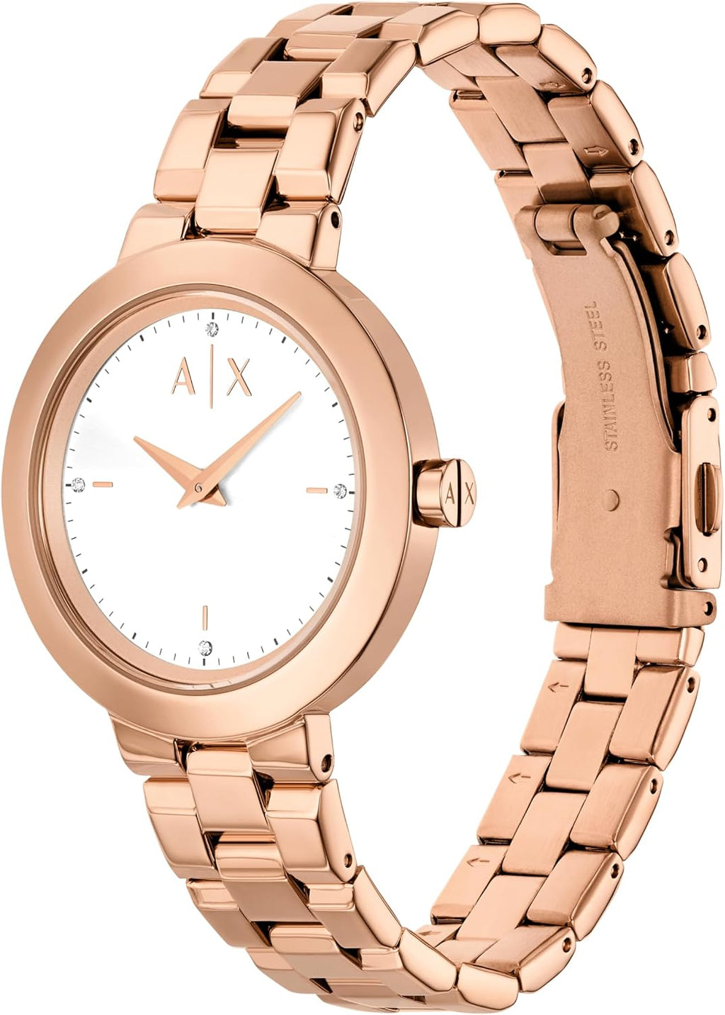 Armani Exchange A|X Women's Watch, Two-Hand Stainless Steel Watch for Women