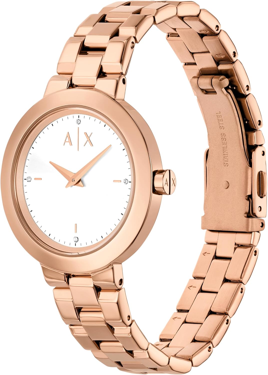 Armani Exchange A|X Women's Watch, Two-Hand Stainless Steel Watch for Women