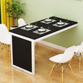 JJPSQHRV Folding Dining Table Wall-Mounted Fold Up Wall Table for Small Spaces MDF Multi-Function Home Office Desk Modern Simplicity Computer Desk Space Saving