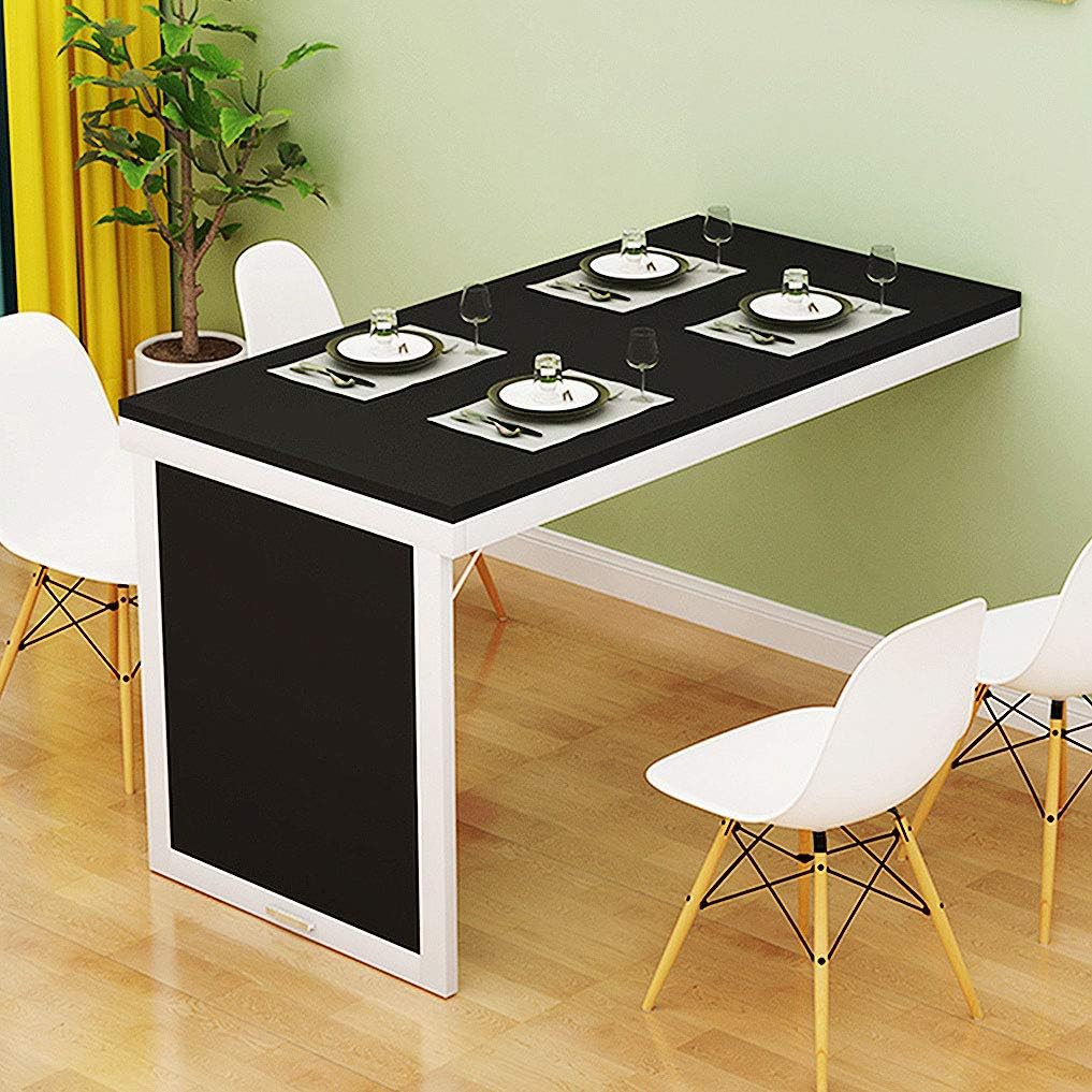 JJPSQHRV Folding Dining Table Wall-Mounted Fold Up Wall Table for Small Spaces MDF Multi-Function Home Office Desk Modern Simplicity Computer Desk Space Saving