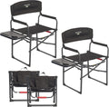 SUNNYFEEL Camping Directors Chair, Heavy Duty,Oversized Portable Folding Chair with Side Table, Pocket for Beach, Fishing,Trip,Picnic,Lawn,Concert Outdoor Foldable Camp Chairs