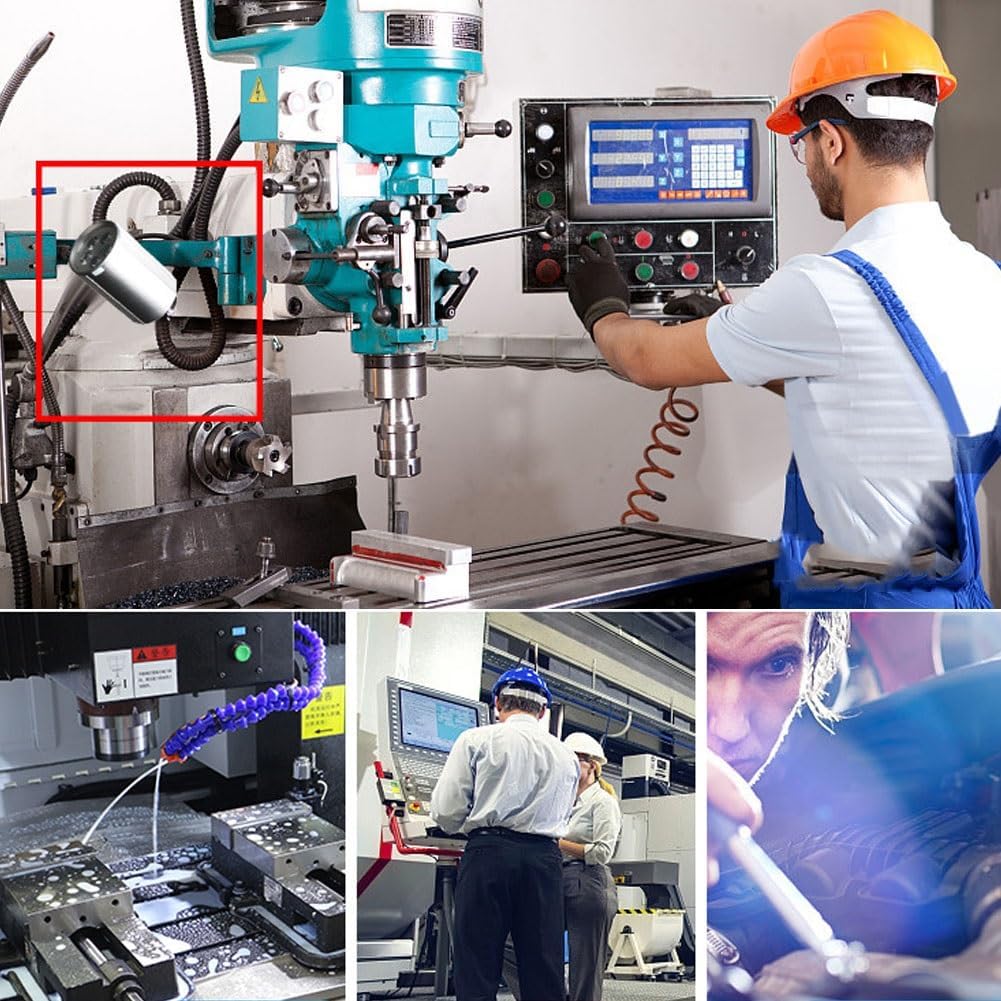 Led Work Lights for Mechanics,LED Machine Tool Work Lights 24V110V220V Switch Strong Magnetic seat high-Power Machine Equipment Desk Lamps(7W 24-36V Switching Magnet Base)