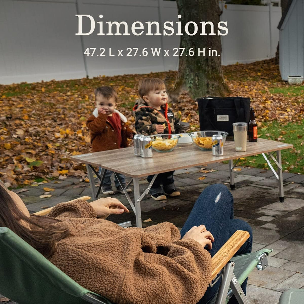 Coleman Living Collection Premium Outdoor Furniture Assortment, Lightweight & Weatherproof Chair, Table, Cot, & Bench for Backyard Patio or Campsite with Carry Bags & Handles