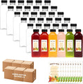 BAKHUK 648pcs 16oz Empty Plastic Juice Bottles with Caps, Plastic Water Bottles with lids, Reusable Clear Bulk Beverage Containers for Juice, Milk and Other Beverages