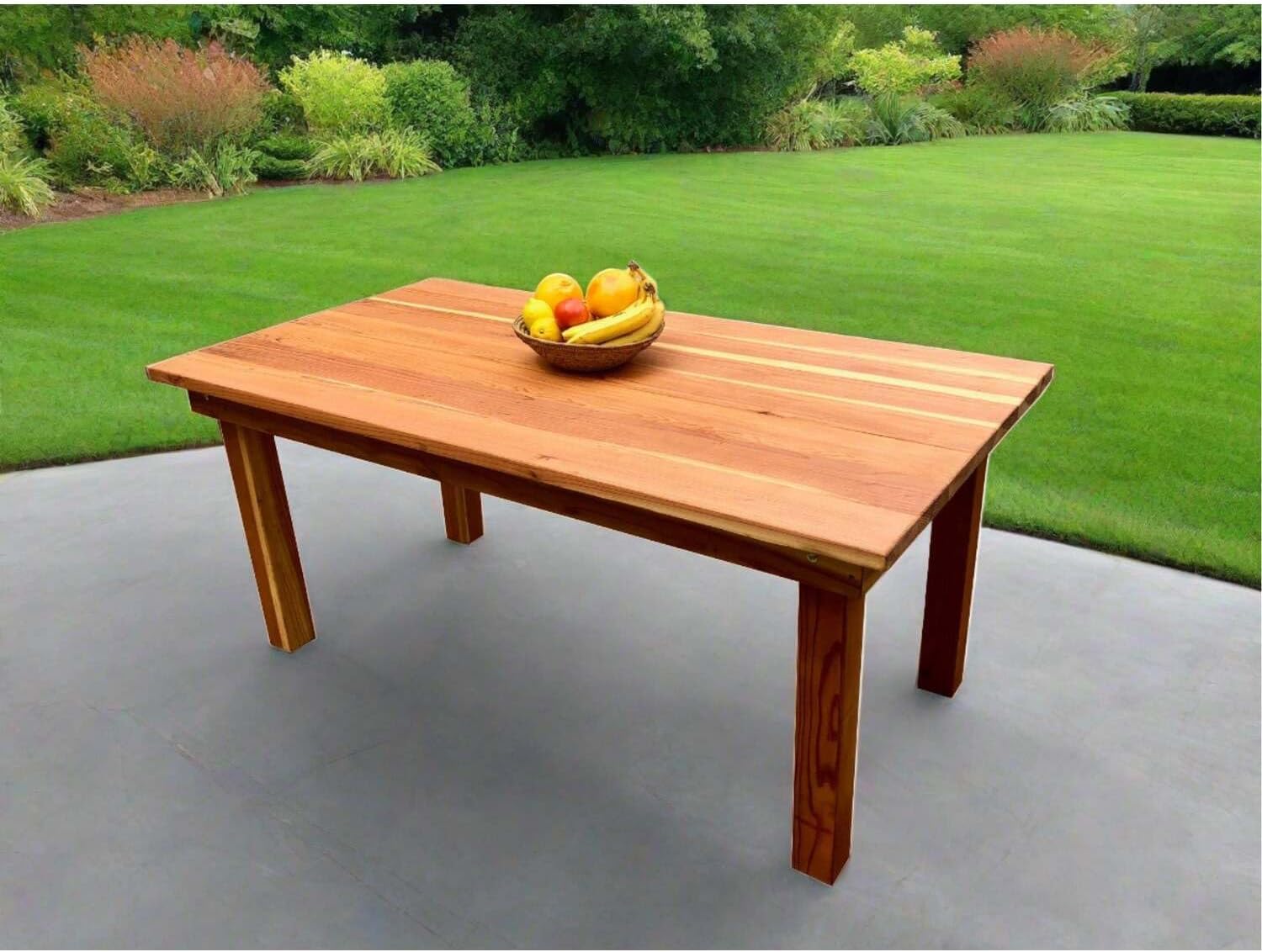 Best Redwood Farmhouse Dining Table Clear No Finish 9ft