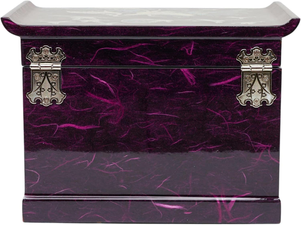 February Mountain Mother of Pearl Handcrafted Mother-of-Pearl Jewelry Box with Traditional Korean Design Mother's day Graduation Birthday Gifts for Women