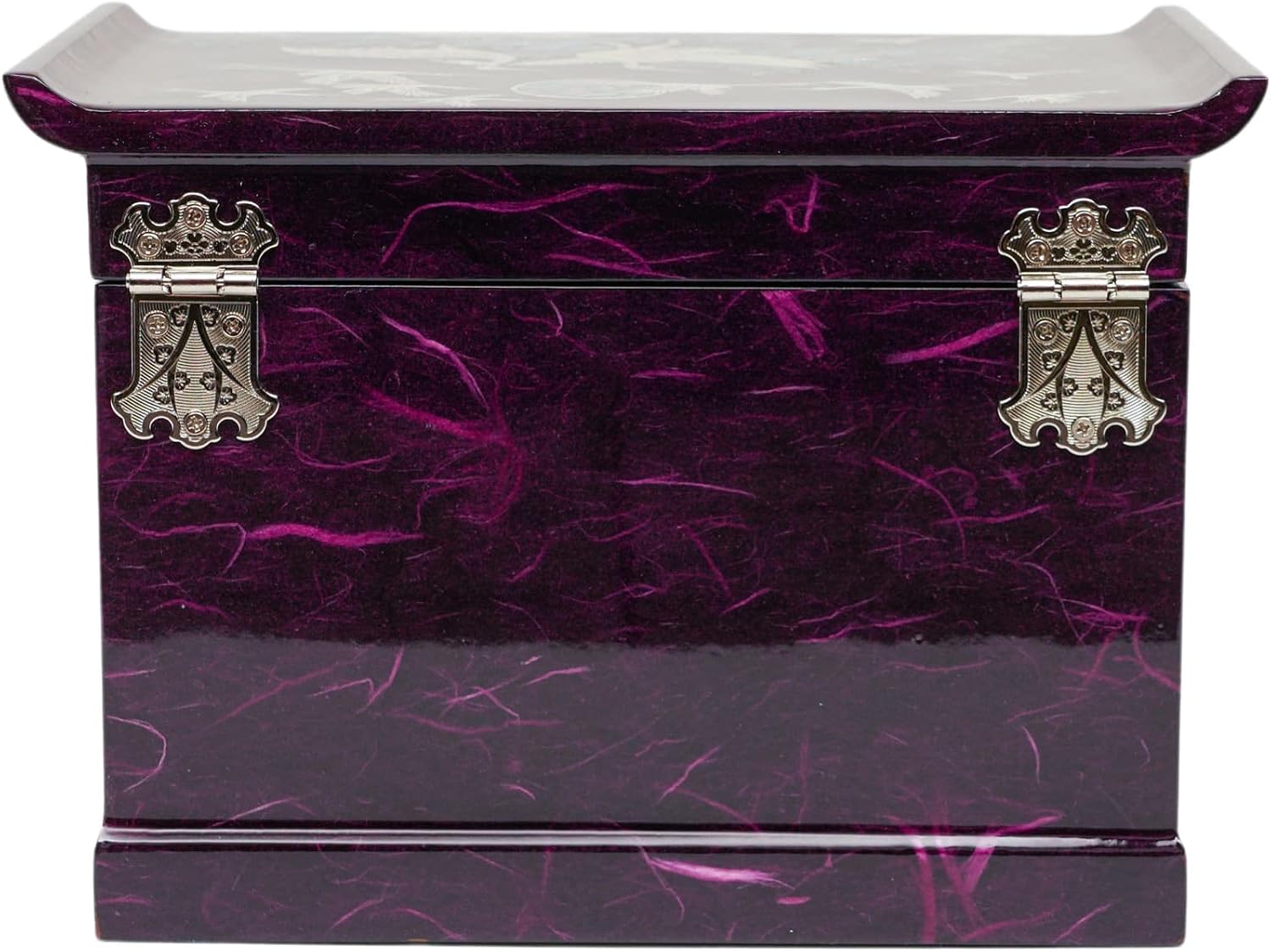 February Mountain Mother of Pearl Handcrafted Mother-of-Pearl Jewelry Box with Traditional Korean Design Mother's day Graduation Birthday Gifts for Women