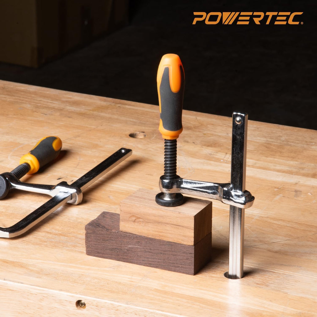 POWERTEC 110' Track Saw Guide Rail Kit for Festool and Makita, Includes 2PK 55' Guide Rails, 2PK Guide Rail Connectors, 2PK Track Saw Clamps (72058)