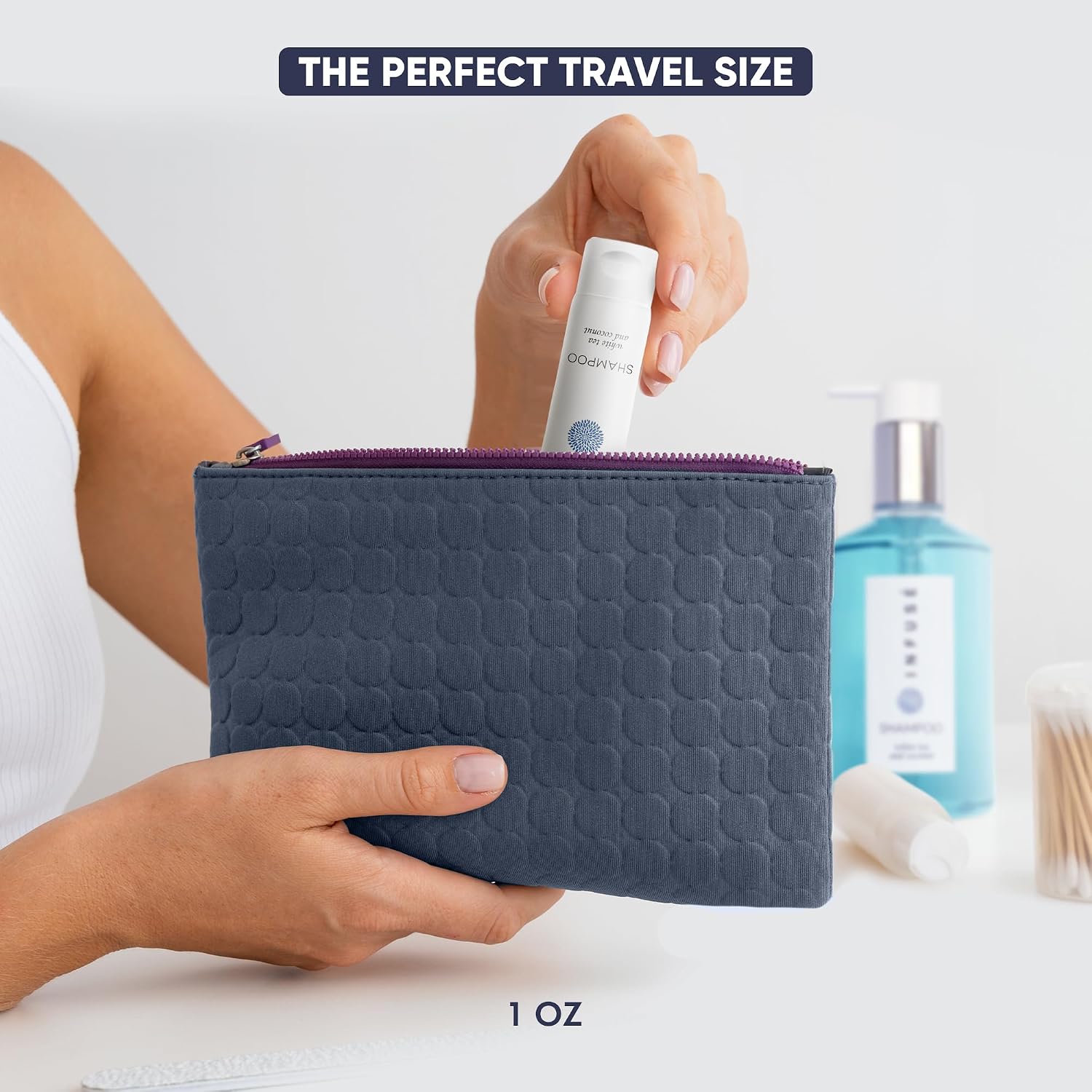 Travel Size Hotel Shampoo 200 Count 1 oz Bottles Guest Amenities for Hotels Vacation Rentals and Short Term Rentals Paraben Free White Tea and Coconut Scent Infused with Aloe and Olive Oil by INFUSE