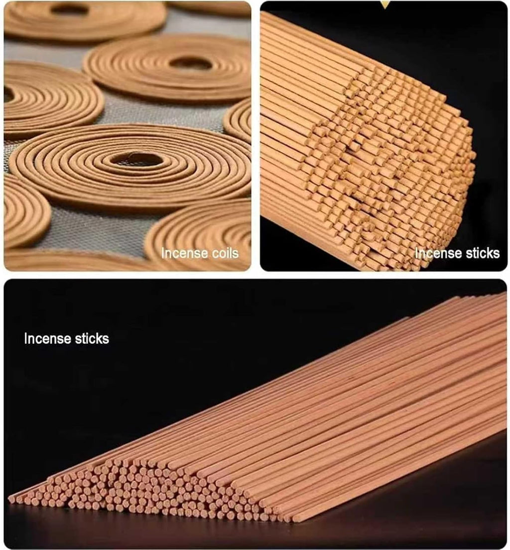 Manual Stick Incense Making Machine, Buddha Incense/Clay Extruder, Incense Making Tool, with 3 Different Sized Mould Plates(2/2.5/3mm), Adjustable Stand 50-56 Cm, for DIY Fragrance Accessory