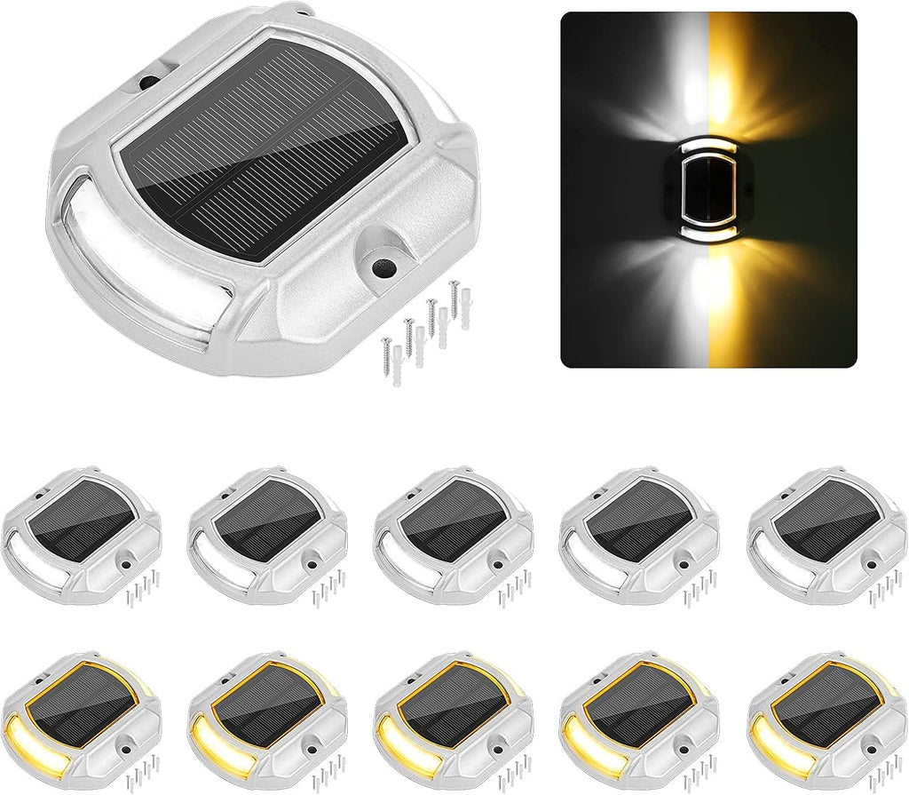 VOLISUN 28 Pack, Solar Driveway Dock Deck Lights