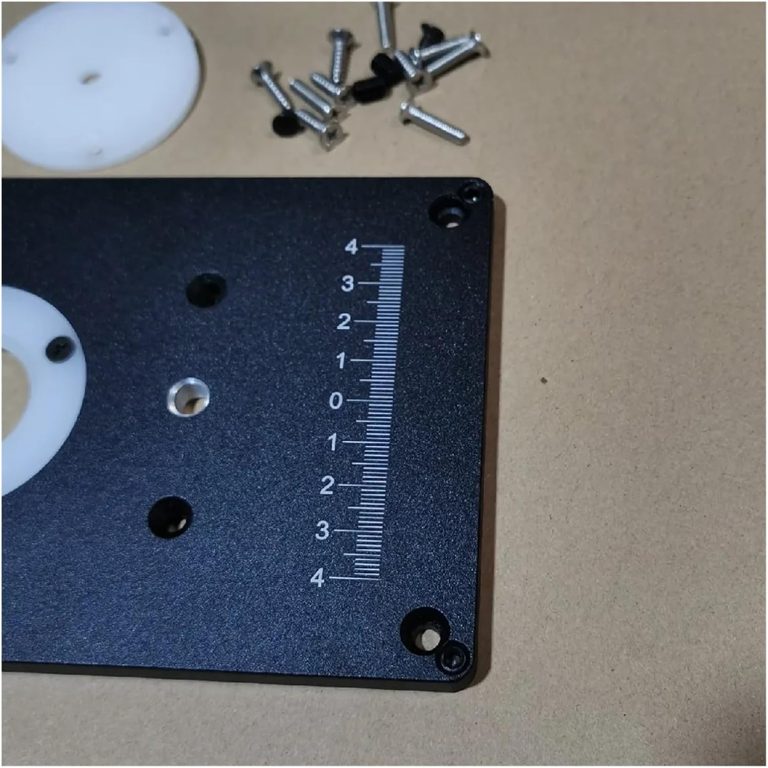NURII Trimming Machine Router Table Insert Plate, Lift Refit Aluminum Flip for Woodworking Work Plunge Router Base