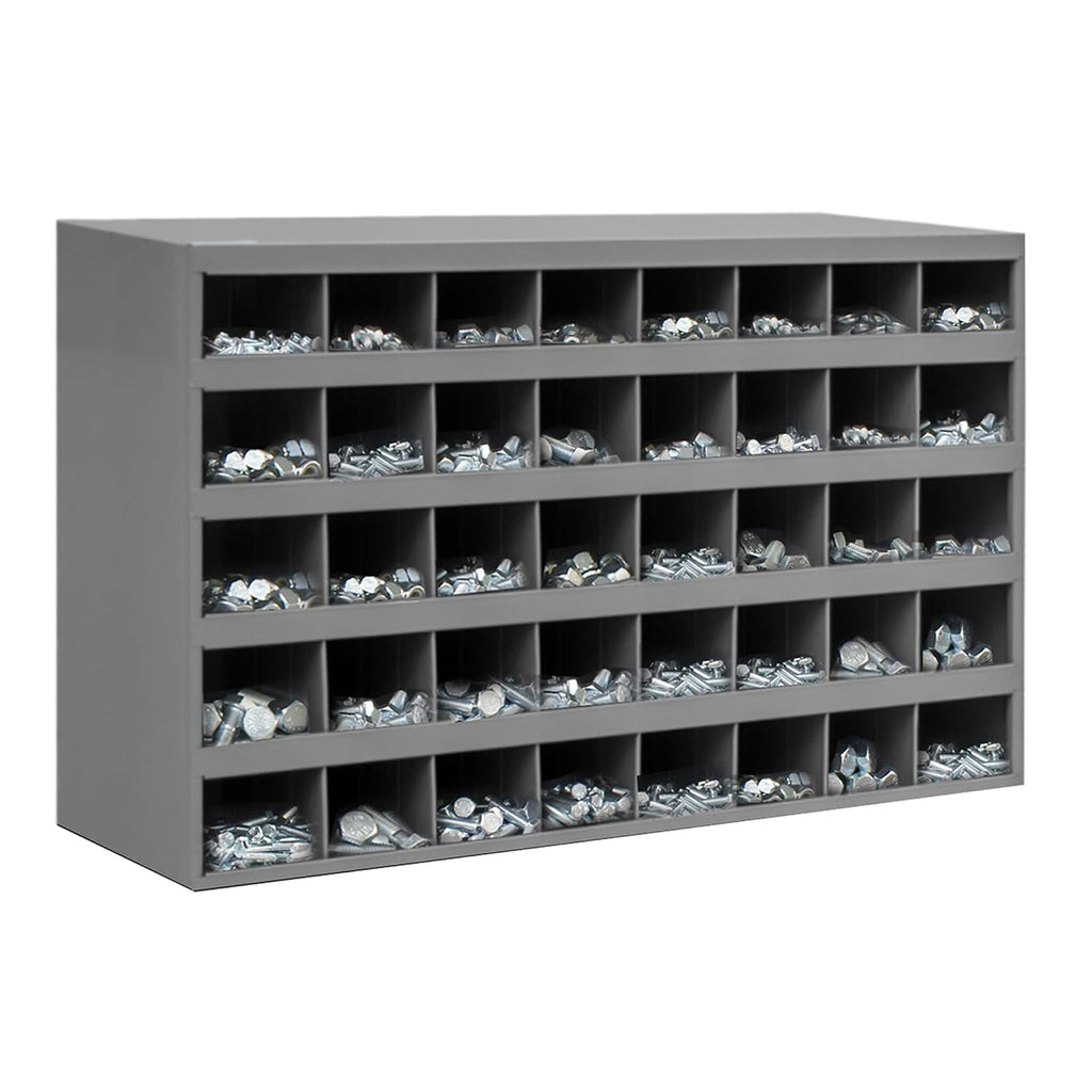 Titan Industrial Supply-3610 Piece Grade-5 Zinc Plated Bolt Nut and Washer Assortment Hex Head Cap Screws Flat and Lock Washers Hex Nuts with 40 Hole Bin 1/4-20 to 5/8-11