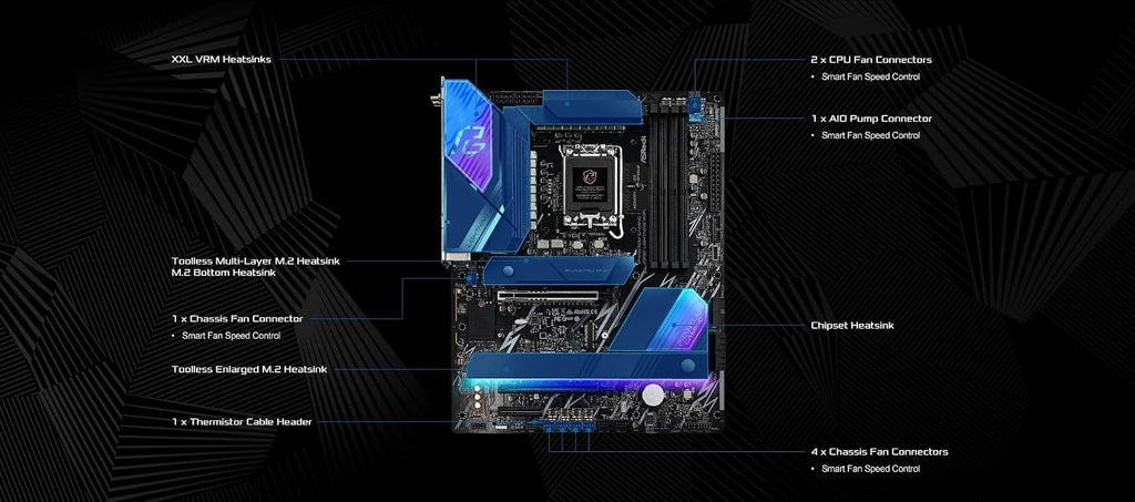 ASRock Intel Core Ultra Z890 Lightning WiFi 7 Phantom Gaming 9066 MHz DDR5 256 GB ATX Motherboard M.2 LGA1851RL-ILM