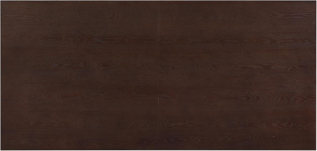 Christopher Knight Home Coadz 82 inch Wooden Dining Table, Modern Rectangular Kitchen Dinner Table for 6-8 People, Pedestal Wooden Dining Furniture for Kitchen Office Conference Room, Espresso Brown